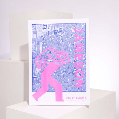 Jameson x JANDO A3 Smithfield Print - Pink &amp; Blue