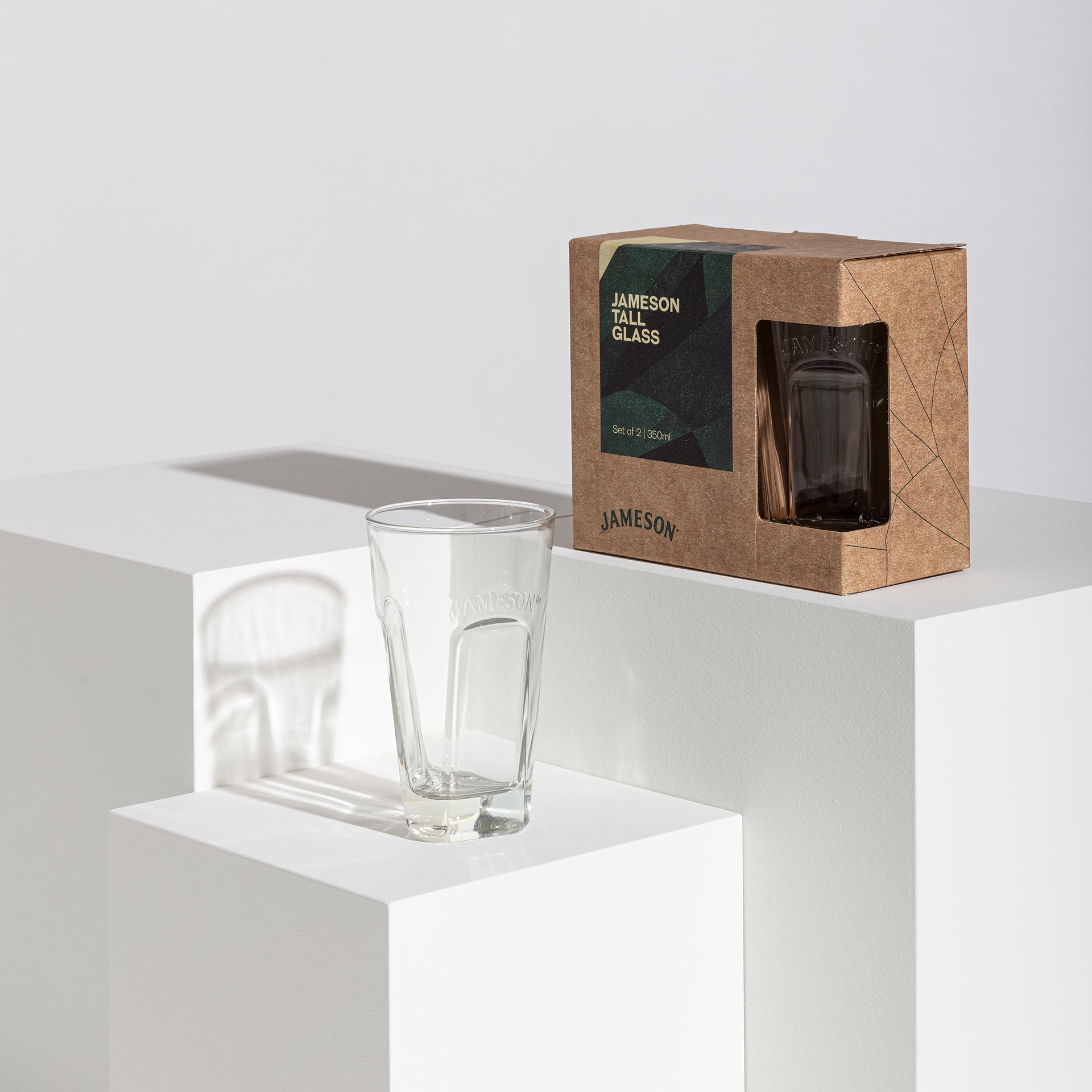 two pack of jameson tall glasses 